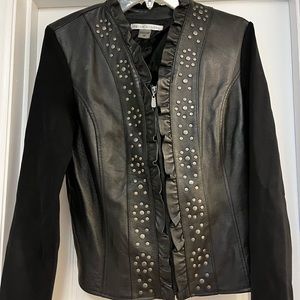 Peter Nygard Black Studded Jacket